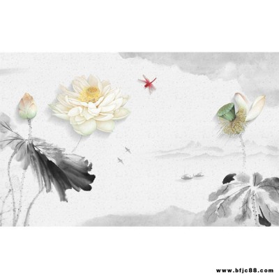 諾曼 臥室背景墻裝飾 水墨山水畫現(xiàn)代簡約電視背景墻瓷磚上墻 瓷磚影視背景墻圖片 電視背景墻防瓷磚 瓷磚裝飾的電視背景墻