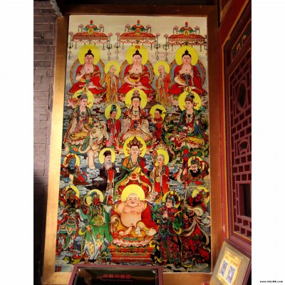 諾曼 寺觀壁畫(huà) 大型壁畫(huà) 寺廟壁畫(huà)裝飾畫(huà)  唐卡 佛教繪畫(huà) 瓷磚壁畫(huà)