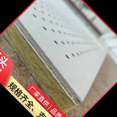 豪瑞 穿孔硅酸鈣復合巖棉吸音板 巖棉墻面吸音板