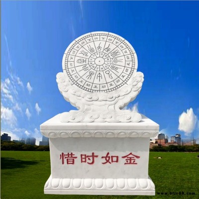 大型石雕日晷 樸素風(fēng)校園擺件 簡約耐用校園石雕 安豐