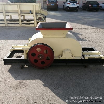 陶瓷鵝軟石對輥碎石制砂機 小型碎石機 大理石一體式 上下對輥碎石制砂機