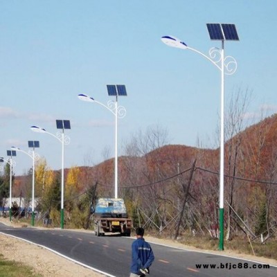 北京農村路燈廠家 新農村路燈6米接電led燈 學校雙臂led路燈