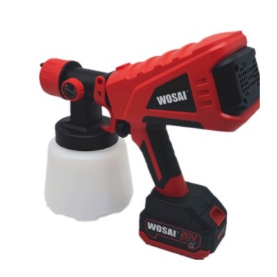家用WOSAI 20V電動(dòng)無(wú)繩鋰電池動(dòng)力油漆噴槍噴涂機(jī)噴槍噴漆