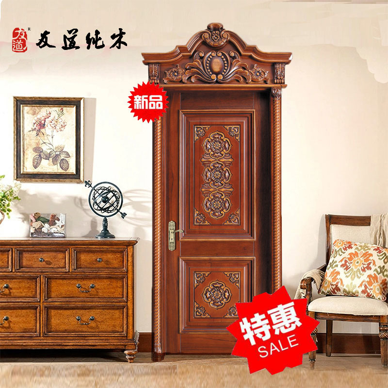 江陰雕花實(shí)木門加工定制廠示例圖2