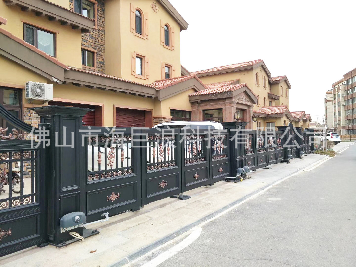 北京廠家定制新款別墅鋁藝大門鋁藝電動平開門平移門懸浮門折疊門示例圖98