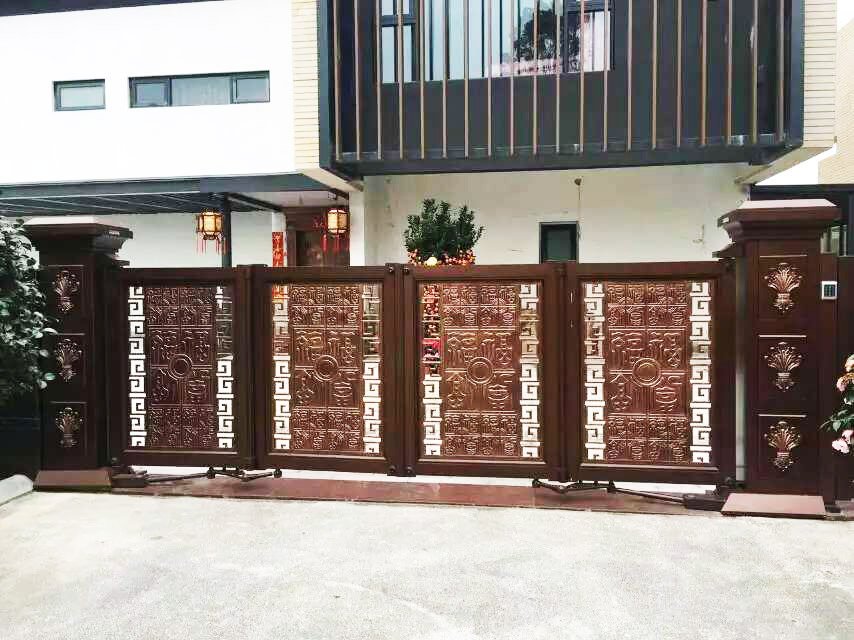 庭院折疊懸浮門 庭院平移門 庭院折疊門 庭院無軌折疊門示例圖45