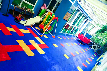 懸浮地板幼兒園安裝
