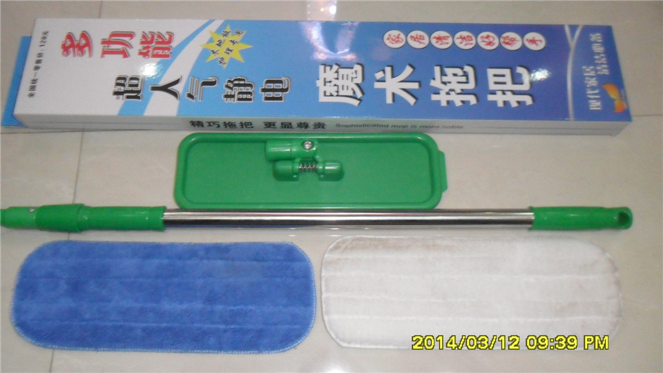 供應民樂牌靜電拖把 魔術(shù)拖把 木地板專用拖把 貼牌加工示例圖4