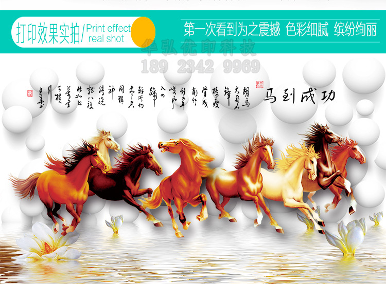 瓷磚背景墻數(shù)碼印花機(jī) 3D平板uv打印機(jī) 裝飾板背景墻打印機(jī)廠家示例圖9