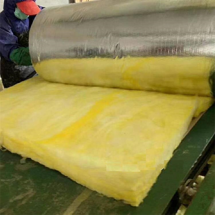 離心玻璃棉卷氈 鋁箔黃色保溫棉 a級阻燃玻璃棉 屋頂保溫棉黃色示例圖8