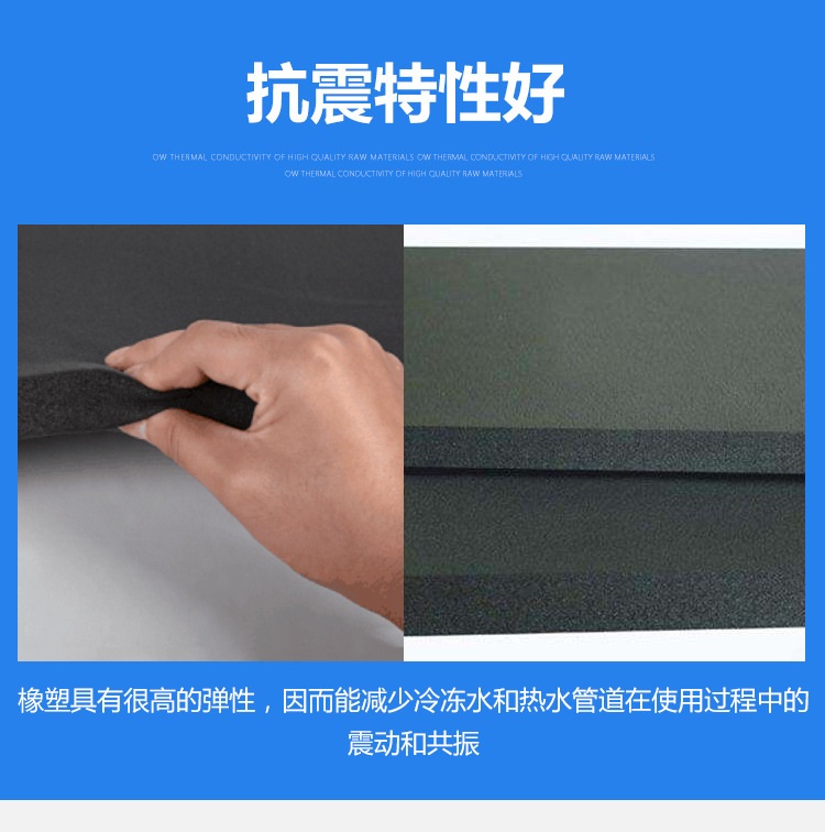 ￥15.00元100平方米 橡塑廠家 0級橡塑板 隔音橡塑棉 B1級橡塑管 B1級橡塑板  廊坊 優達  河北示例圖5