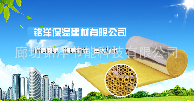 廠家直供玻璃棉卷氈隔音棉墻體輕鋼龍骨A級阻燃玻璃棉吸音保溫棉示例圖4