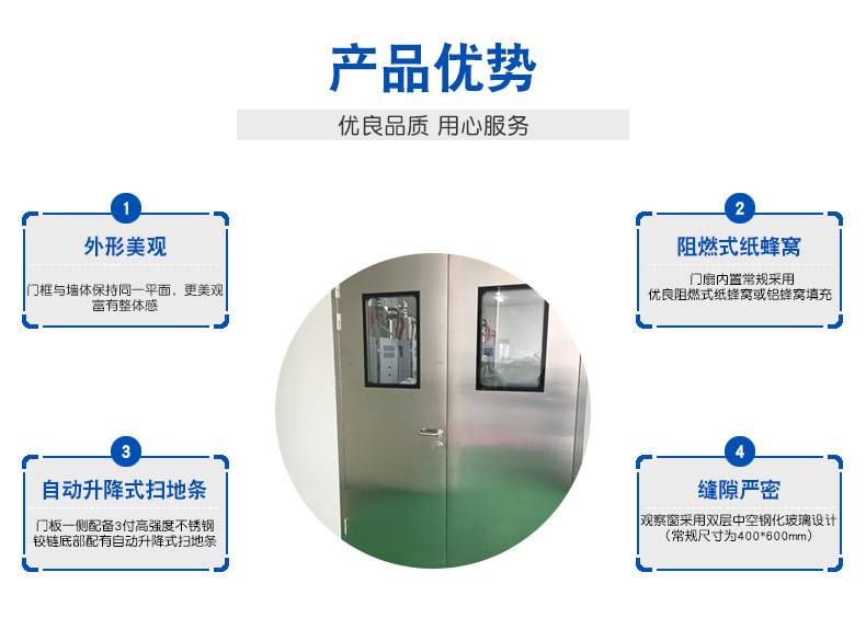 生產(chǎn)定做潔凈室鋼制門(mén)廠家 鍍鋅鋼板鋼質(zhì)門(mén) 鋼板凈化門(mén)示例圖4