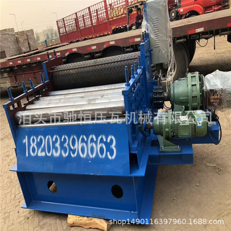 供應(yīng)2mm厚鍍鋅鋼板柳葉印花機(jī)設(shè)備 鋼板輥壓設(shè)備 滾花機(jī)示例圖1