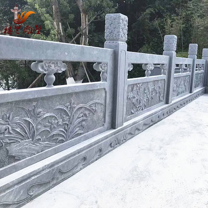 石材浮雕石雕欄桿 漢白玉石雕欄桿批發(fā)定制