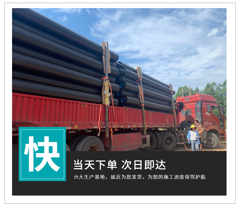 正林依道豐 hdpe實壁管排水	 110*1.0mpahdpe 實壁管	 pe實壁管報價	 大量現貨示例圖6
