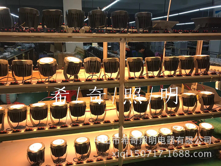 工廠促銷一束光射燈戶外防水洗墻燈窄光led聚光燈投光燈10w遠程示例圖29