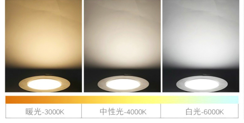 led筒燈5W/3寸酒店客廳7.5開孔工程射燈LED天花燈套件 鋁材筒燈示例圖10