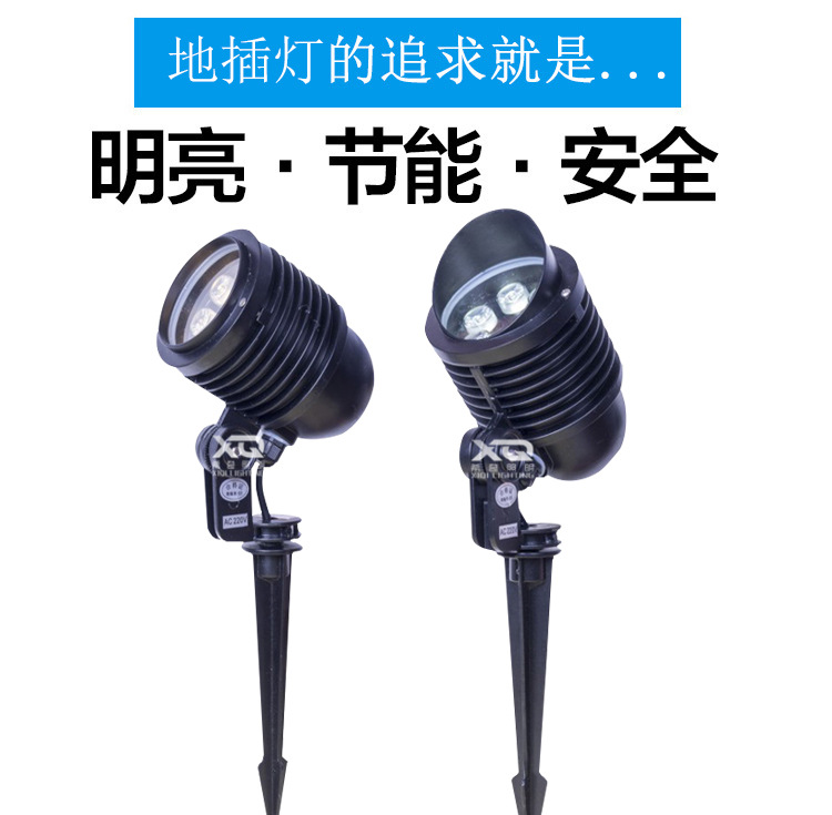 led插地燈投射燈射樹燈戶外防水園林草坪景觀地插照樹燈聚光射燈示例圖1