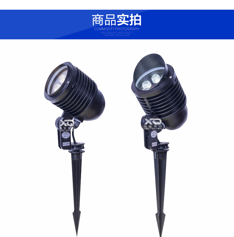 led插地燈投射燈射樹燈戶外防水園林草坪景觀地插照樹燈聚光射燈示例圖7