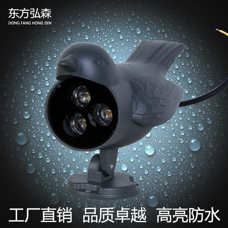 LED瓦楞燈 3W 3*2W涼亭燈瓦片燈戶外防水瓦面燈屋頂涼亭裝飾射燈示例圖11