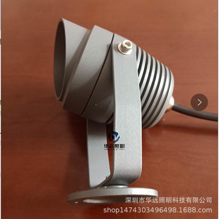 廠家直銷LED射燈3W投光燈單色七彩內(nèi)外控 戶外防水廣告照明射燈示例圖2