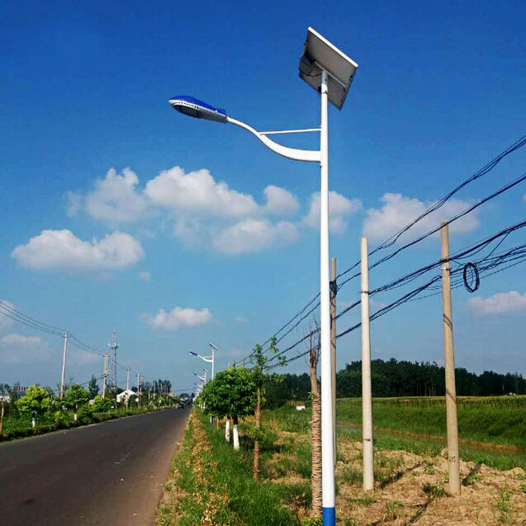 張家口6米60瓦led太陽能路燈 10米路燈桿廣場led燈 鋰電池太陽能路燈