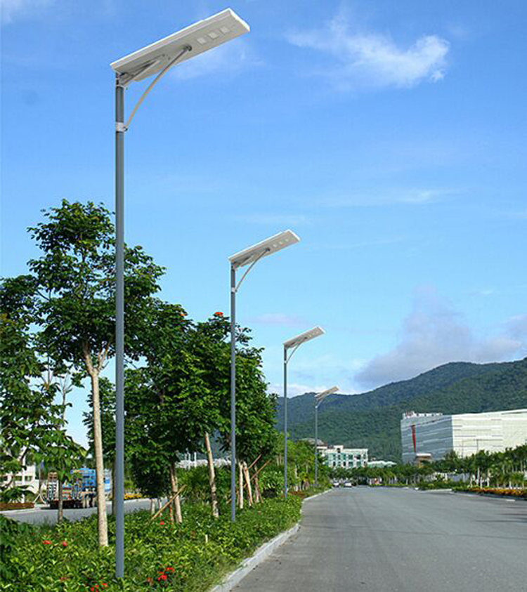 邢臺(tái)led太陽能路燈6米30瓦 新農(nóng)村路燈6米接電led燈	 河北做路燈的廠家