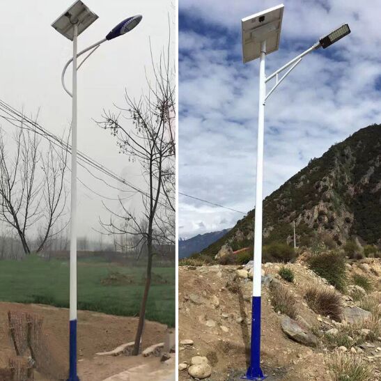 秦皇島6米太陽能路燈廠 新農(nóng)村路燈6米接電led燈	工廠定制