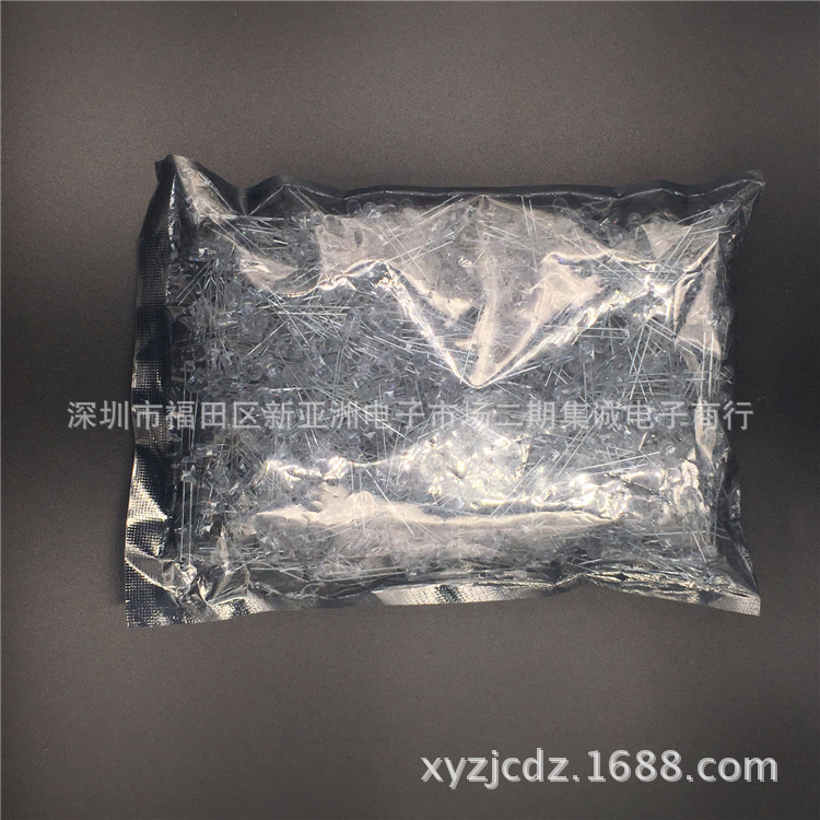 二極管 f5圓頭白發(fā)藍(lán)光 5mm藍(lán)燈長腳 led 直插件led燈示例圖5