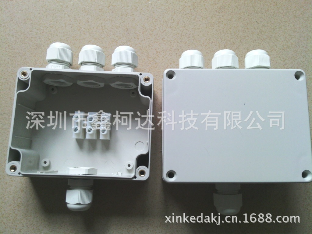 深圳鑫柯達供應路燈礦燈防水接線盒 LED匯線盒  戶外燈具防水盒示例圖2