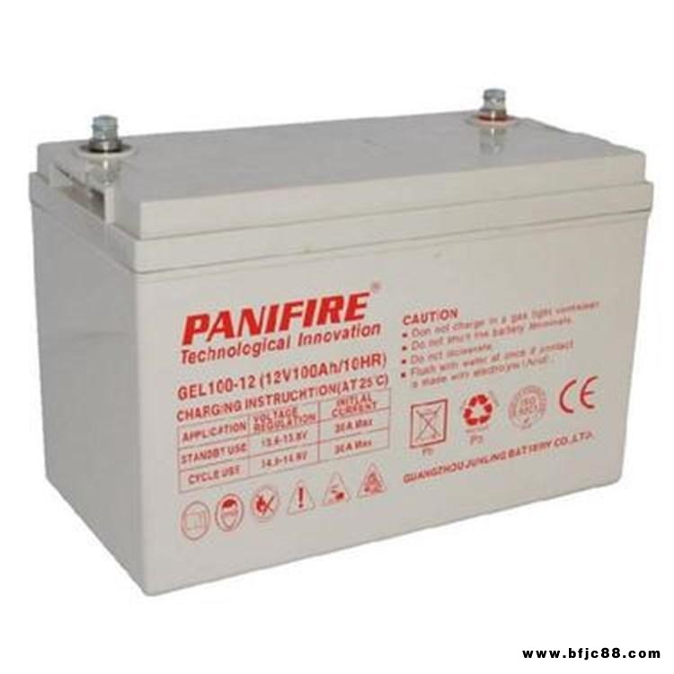 PANIFIRE深圳力士頓蓄電池6GFM-120 12V120AH鉛酸免維護(hù)太陽能應(yīng)急燈電池