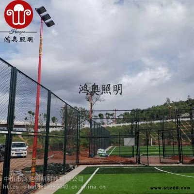 清遠(yuǎn)標(biāo)準(zhǔn)籃球場燈光設(shè)計(jì) 8米球場led雙向投光燈 籃球場燈光施工方案