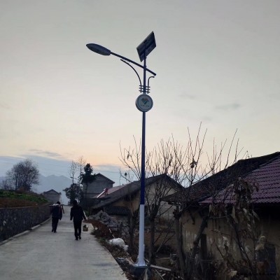 供應FNZH伍玖照明TYN17新農村建設特色小鎮建設仿古6M常州太陽能單雙臂民族風路燈廠家LED景觀燈庭院燈廠家批發