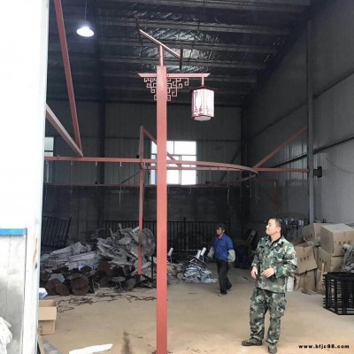 承啟照明 6m太陽能路燈 一體化回紋燈6米 復古庭院景觀燈 道路燈新農村戶外燈