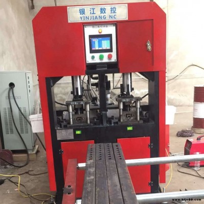 貴州安順 銀江數控 全鋼爬架沖孔沖斷機 鋼木龍骨沖孔設備 專業生產