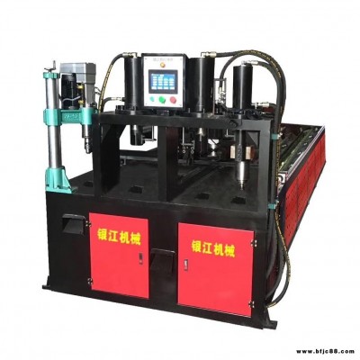 海南海口 銀江數控 爬架方管數控打孔機 鋼木龍骨液壓沖管機 專業生產