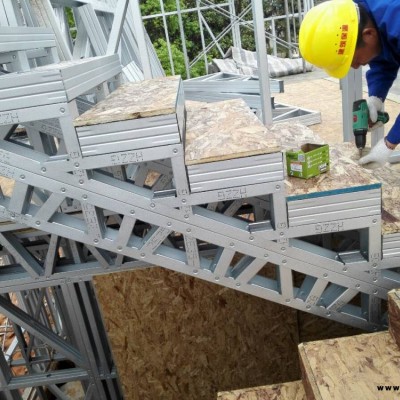 輕鋼別墅輕鋼龍骨鋼架生產商家 集成房屋框架材料 抗壓金屬建材廠家直供