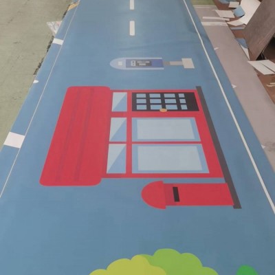 兒童游樂園3D定制PVC地板廠家 學(xué)校走廊定制地膠 有圖即可實(shí)現(xiàn)智造