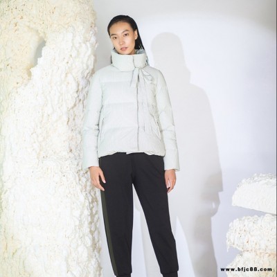 北京棉麻大碼女裝蘭夢萱冬2021羽絨服批發氣質雙面羊絨大衣品牌撤柜貨源供應