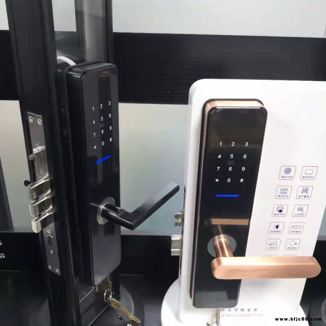 防盜門木門密碼鎖酒店公寓民宿日租房長短租鎖智能遠程app刷卡鎖不限距離生成密碼 遠程密碼鎖