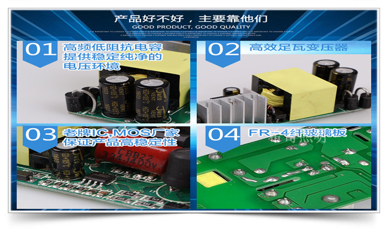 大功率led圓形投光燈圓形投射燈 室外燈防水廣告 庭院泛光燈示例圖12