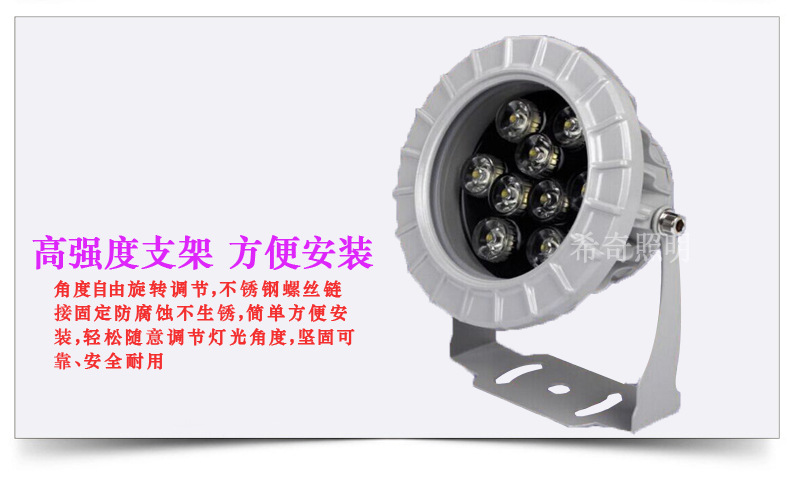 廠(chǎng)家批發(fā)led投光燈3W6W9W12W18W聚光燈廣告燈廣場(chǎng)led投射燈戶(hù)外示例圖15