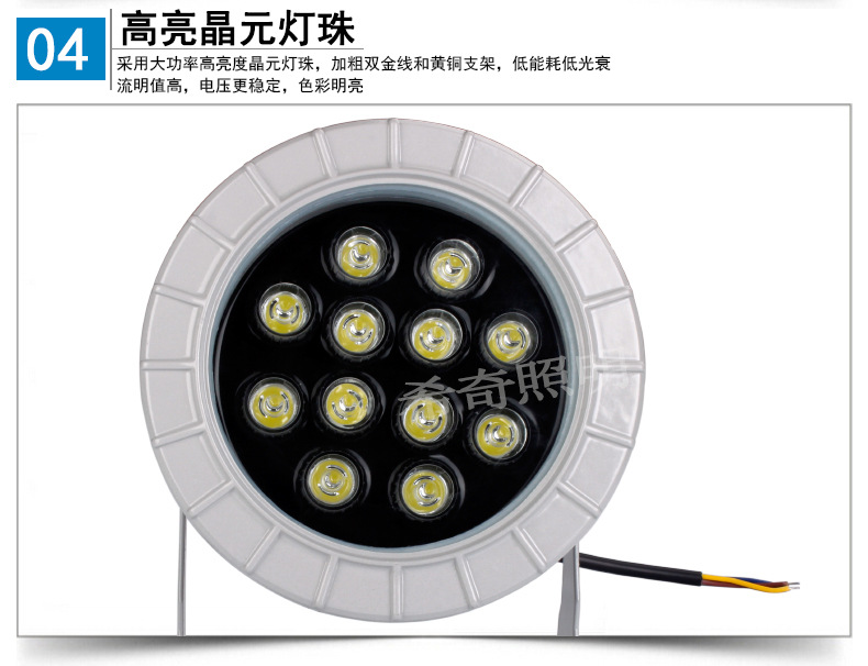 廠(chǎng)家批發(fā)led投光燈3W6W9W12W18W聚光燈廣告燈廣場(chǎng)led投射燈戶(hù)外示例圖19