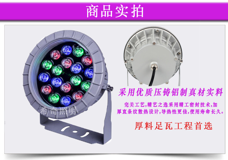 廠(chǎng)家批發(fā)led投光燈3W6W9W12W18W聚光燈廣告燈廣場(chǎng)led投射燈戶(hù)外示例圖11