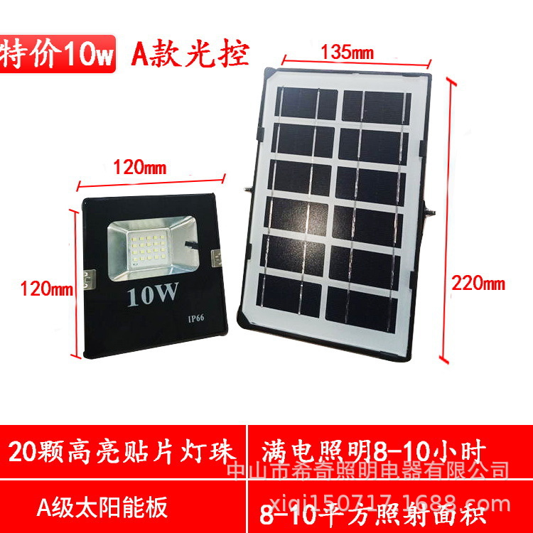 太陽能家用戶外投光燈 聚寶盆款庭院燈 戶外防水LED太陽能路燈示例圖17