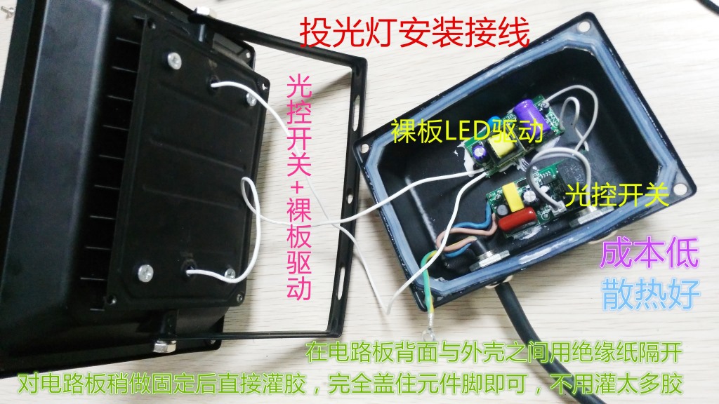 泛光燈 投光燈專用光控智能開關(guān) AC220V  LED光控開關(guān) 帶光感探頭示例圖5
