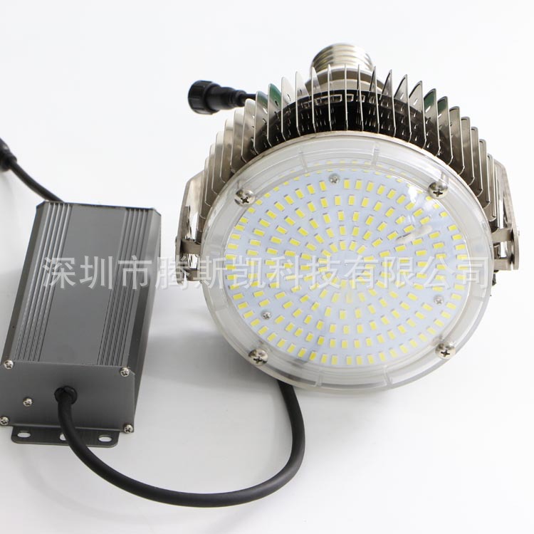 圓形可調(diào)角度led投光燈 SMD貼片投光燈 鰭片散熱外殼泛光燈示例圖2