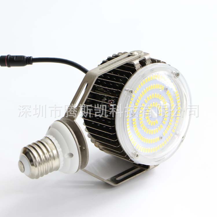 圓形可調(diào)角度led投光燈 SMD貼片投光燈 鰭片散熱外殼泛光燈示例圖4