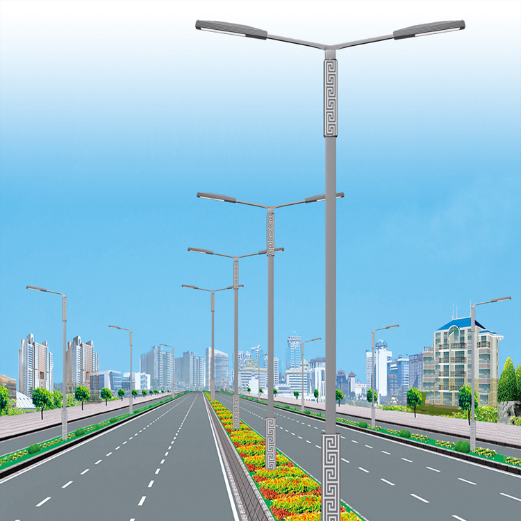 led中華玉蘭燈8米15米戶外廣場景觀路燈 市政工程建設道路燈 led廣場景觀照明玉蘭燈 定制8米10米12米路燈示例圖19